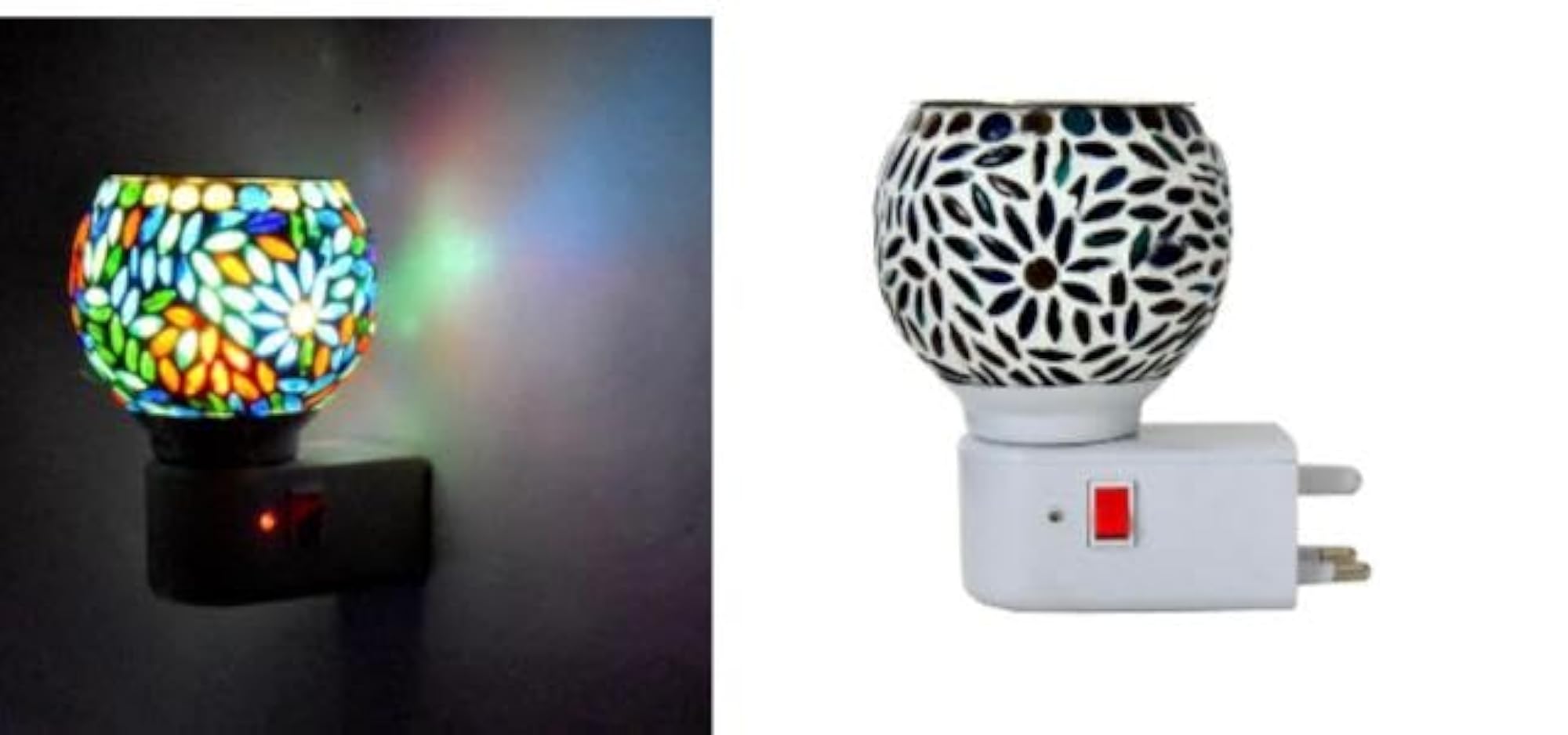 Electric Ceramic Wax Melt Warmer with Floral Pattern